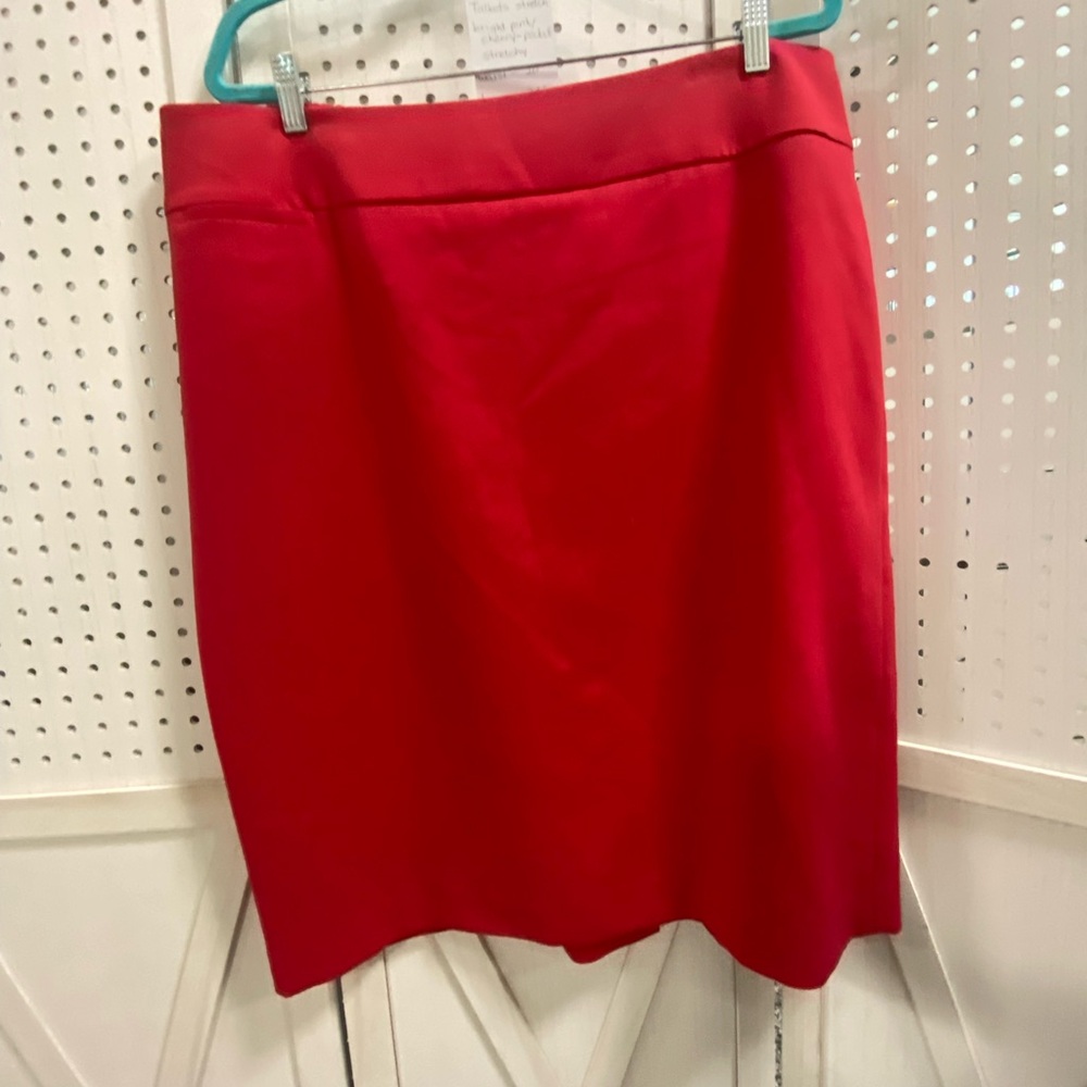 Talbots Hot Pink/Red Pencil Skirt
